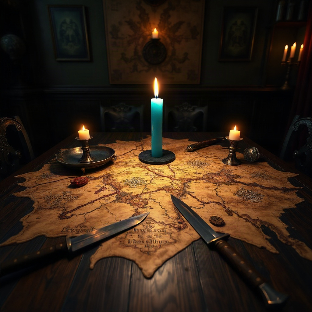 Realm map table with seals